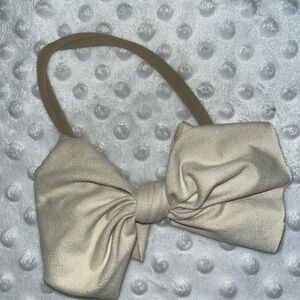 Elegant Cream Bow Headband